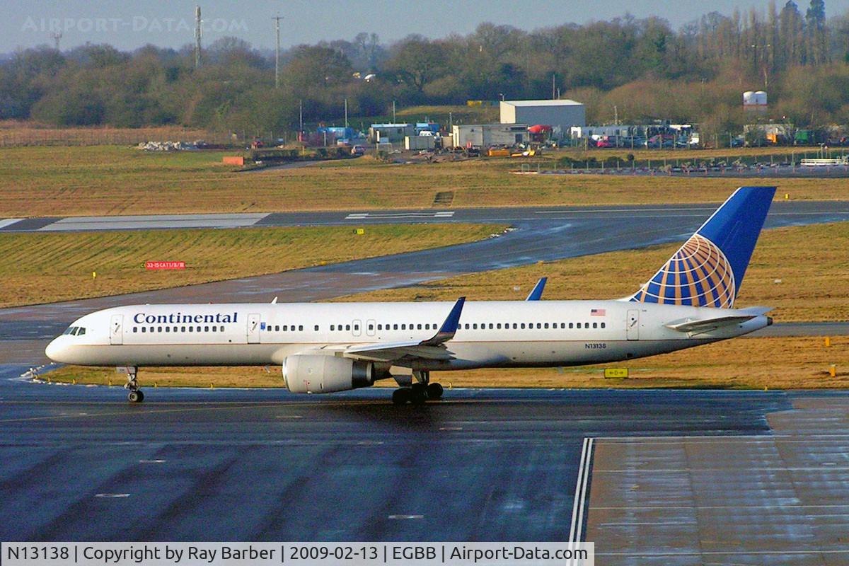 N13138, 1999 Boeing 757-224 C/N 30351, Boeing 757-224ET [30351] (Continental Airlines) Birmingham Int'l~G 13/02/2009