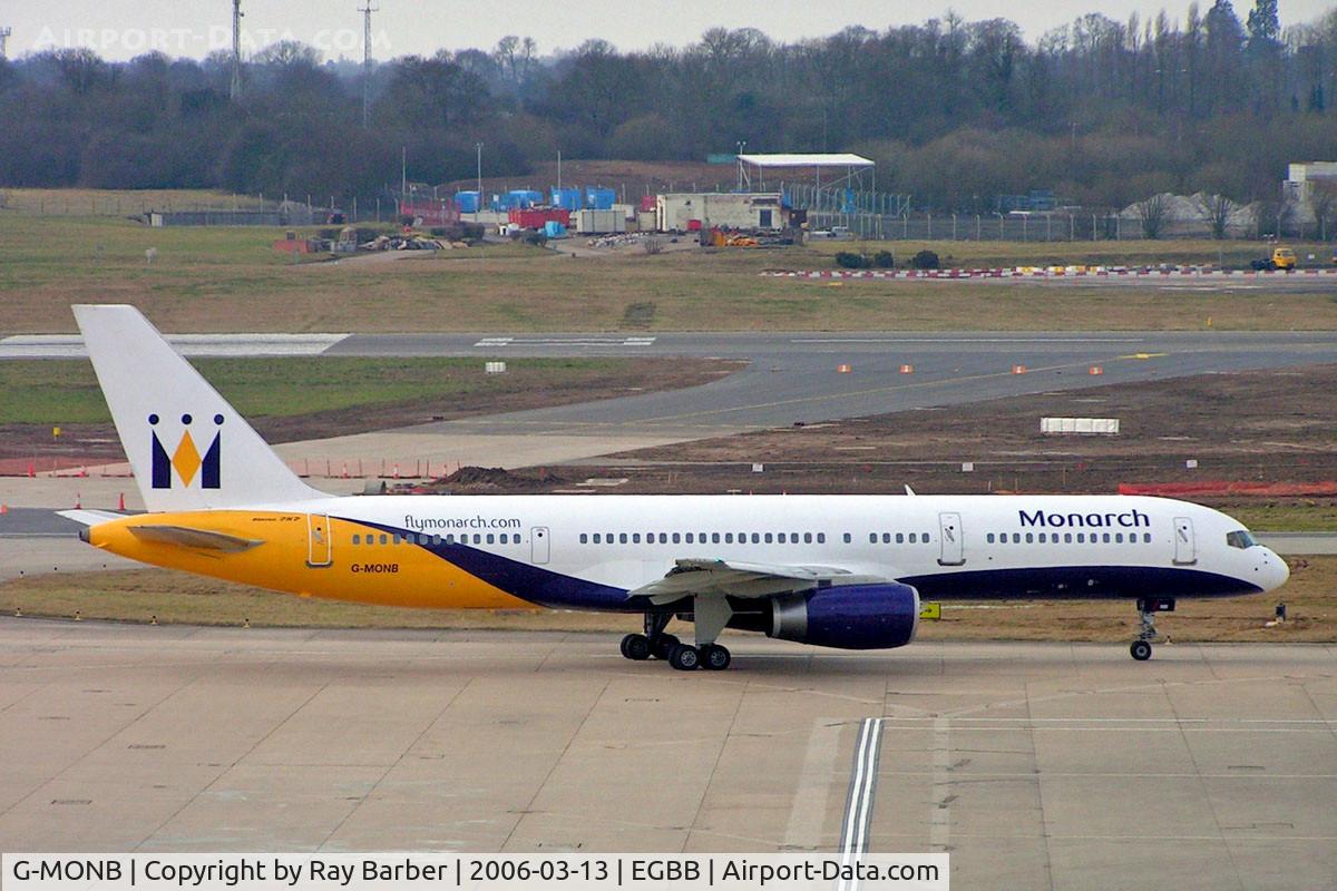 G-MONB, 1983 Boeing 757-2T7 C/N 22780, Boeing 757-2T7 [22780] (Monarch Airlines) Birmingham Int'l~G 13/03/2006