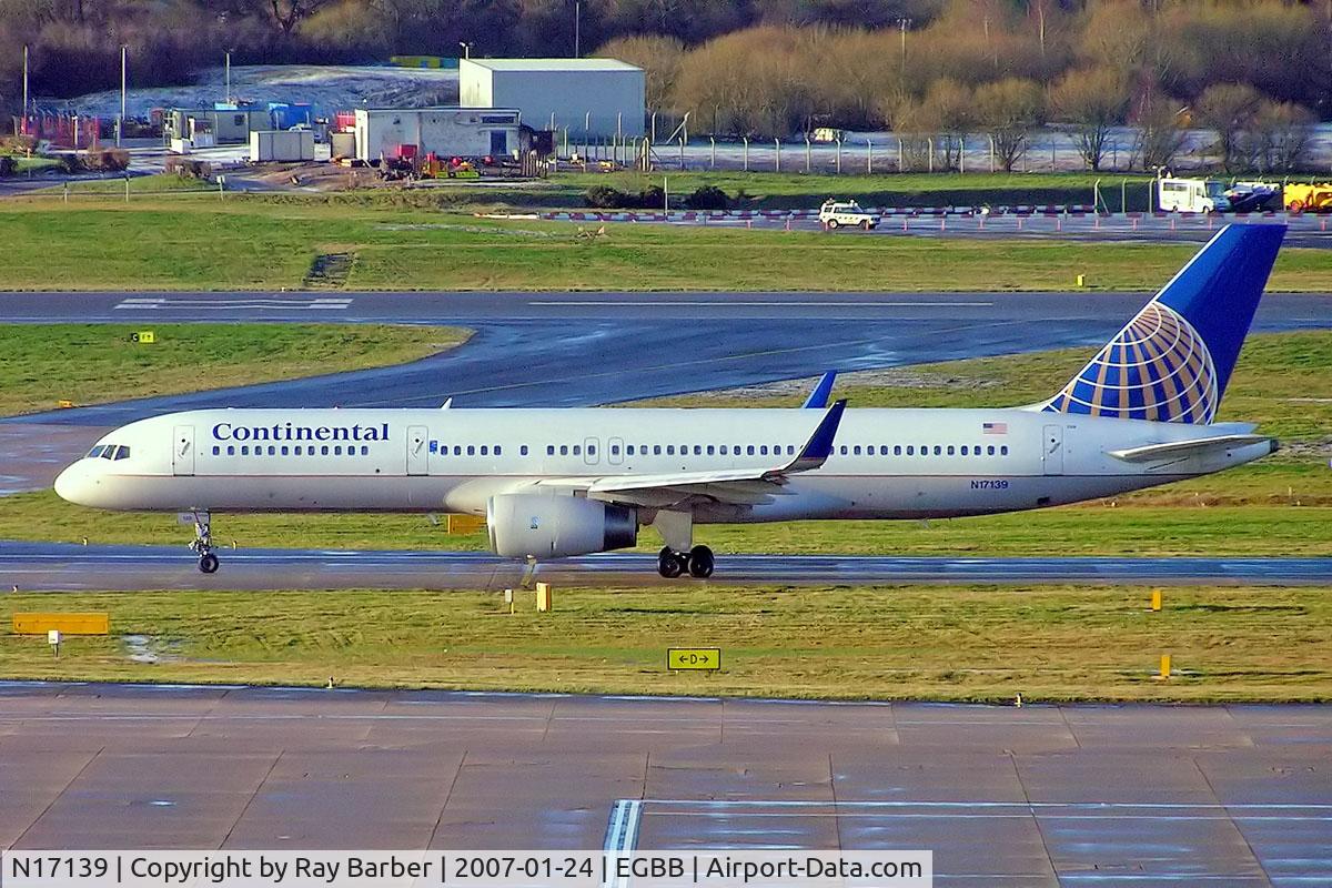 N17139, 2000 Boeing 757-224 C/N 30352, Boeing 757-224 [30352] (Continental Airlines) Birmingham Int'l~G 24/01/2007
