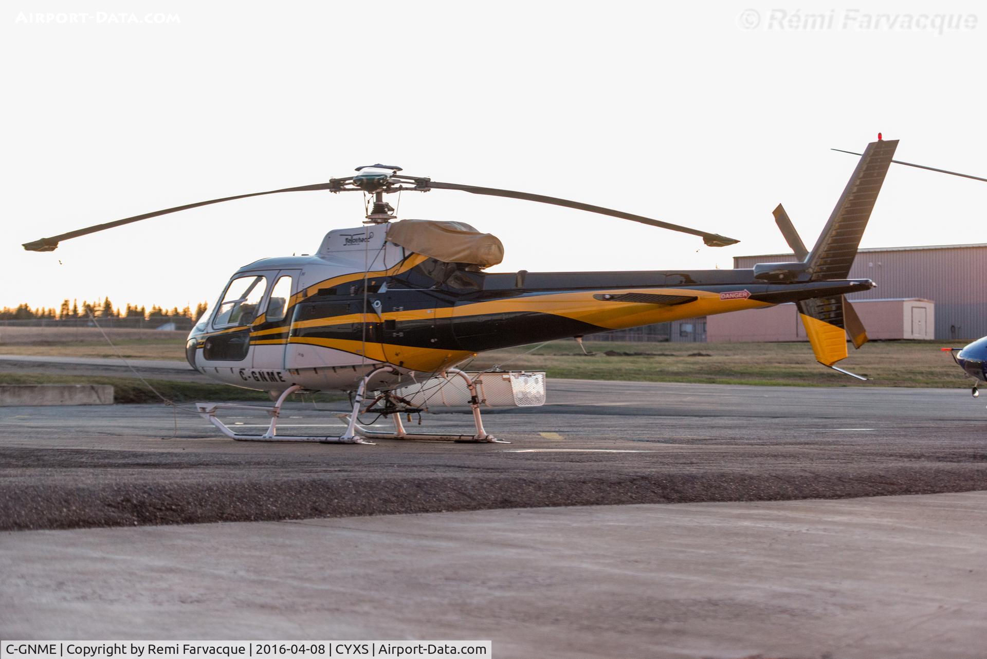 C-GNME, 1994 Aerospatiale AS-350B-2 Ecureuil C/N 2826, Parked south of main terminal