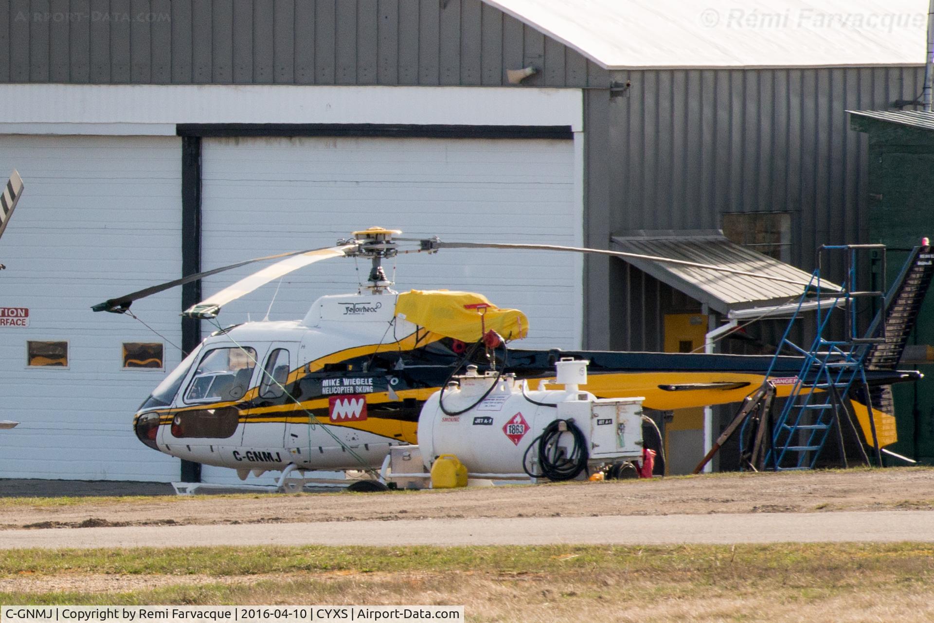 C-GNMJ, 1994 Aerospatiale AS-350B-2 Ecureuil C/N 2829, Parked south of main terminal.