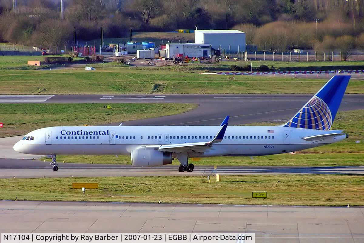 N17104, 1994 Boeing 757-224 C/N 27294, Boeing 757-224 [27294] (Continental Airlines) Birmingham Int'l~G 23/01/2007