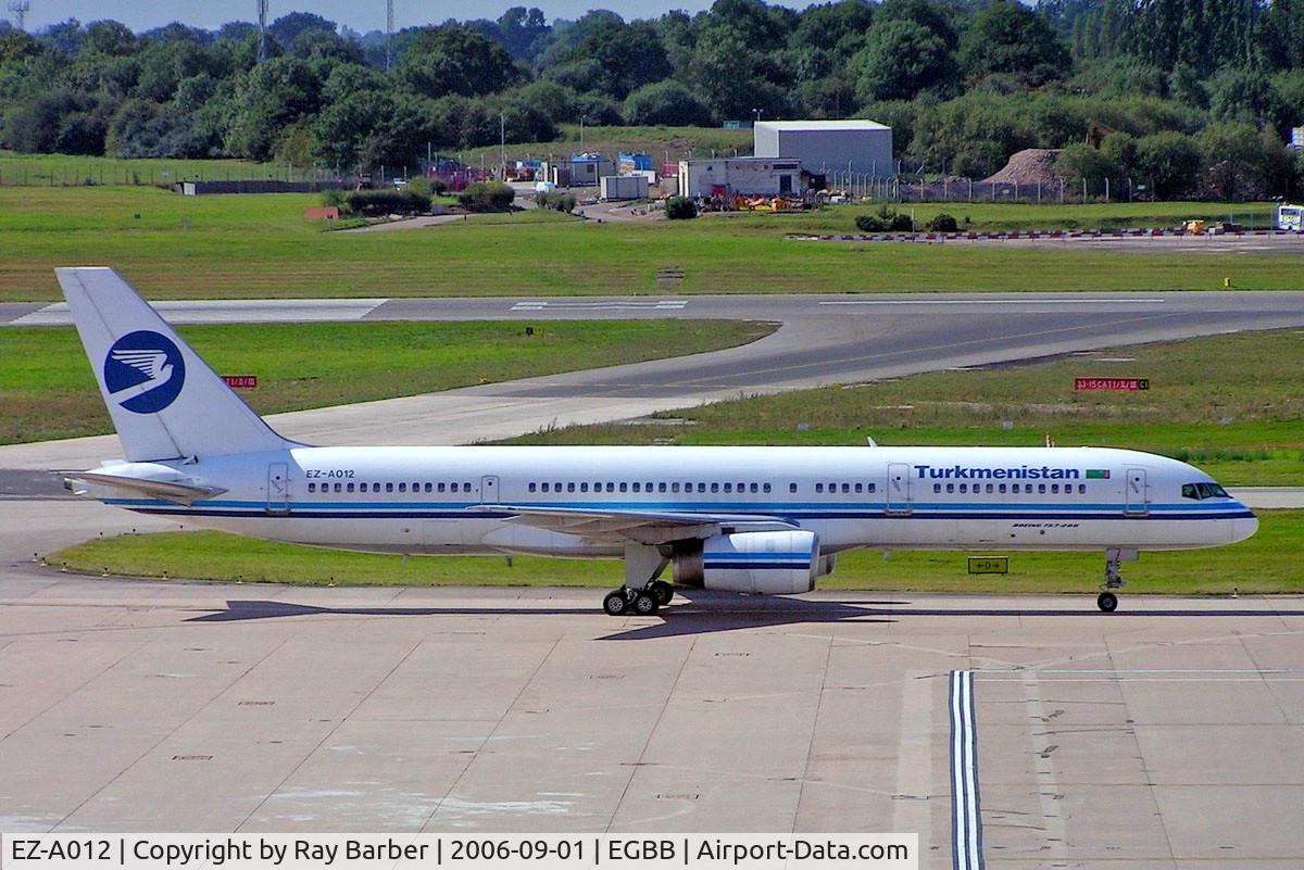 EZ-A012, 1996 Boeing 757-22K C/N 28337, Boeing 757-22K [28337] (Turkmenistan Airlines) Birmingham Int'l~G 01/09/2006
