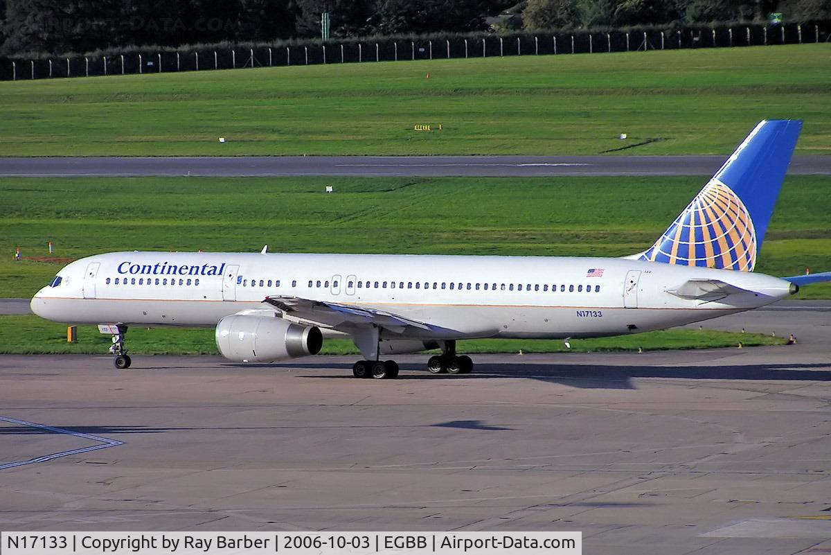 N17133, 1998 Boeing 757-224 C/N 29282, Boeing 757-224ET [29282] (Continental Airlines) Birmingham Int'l~G 03/10/2006