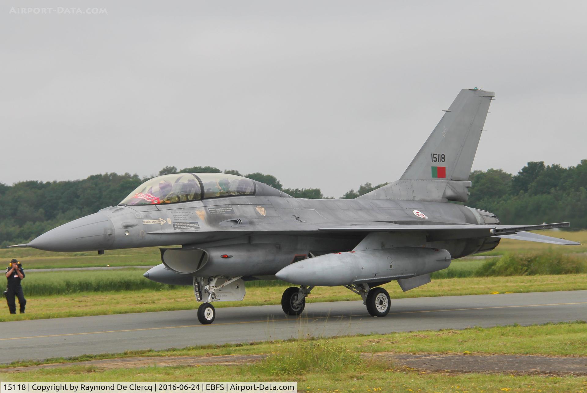 15118, Lockheed F-16B Fighting Falcon C/N AB-01, BAF days at Florennes.