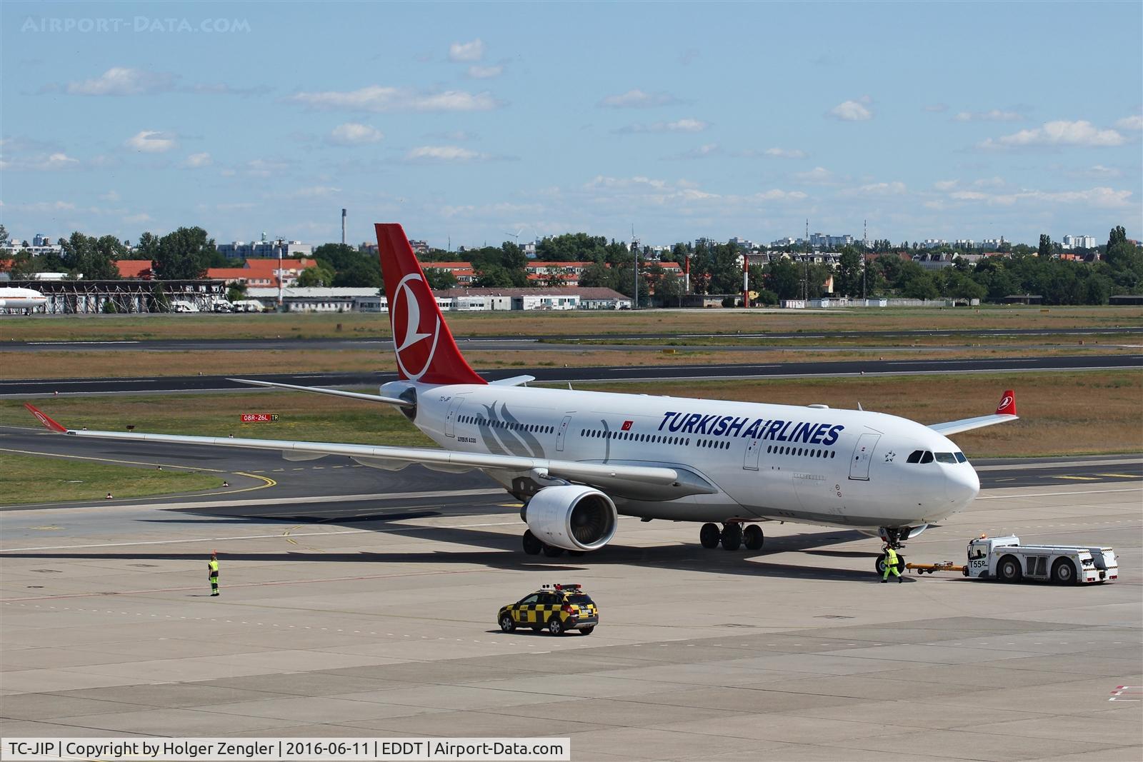TC-JIP, 2007 Airbus A330-223 C/N 876, Push back ceremony is running.....