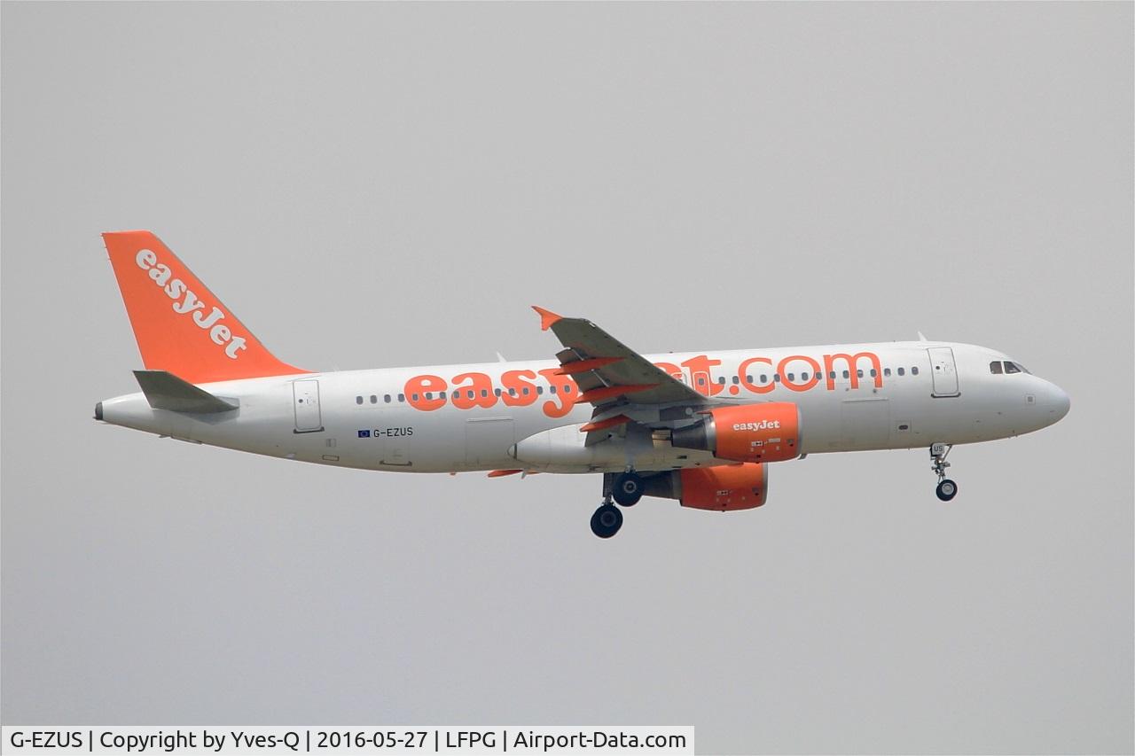 G-EZUS, 2012 Airbus A320-214 C/N 5104, Airbus A320-214, Short approach rwy 06L,  Roissy Charles De Gaulle Airport (LFPG-CDG)