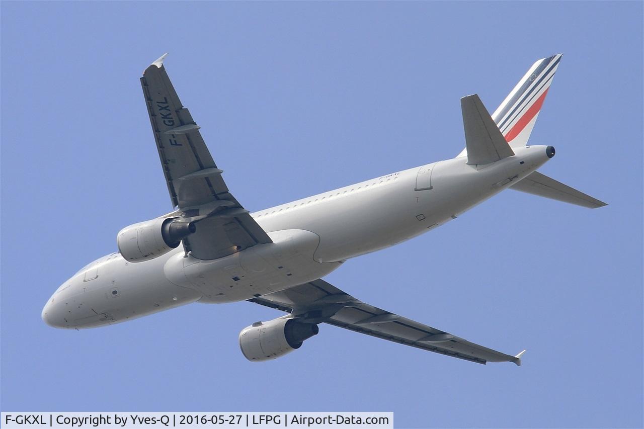 F-GKXL, 2006 Airbus A320-214 C/N 2705, Airbus A320-214, Take off rwy 27L, Roissy Charles De Gaulle airport (LFPG-CDG)
