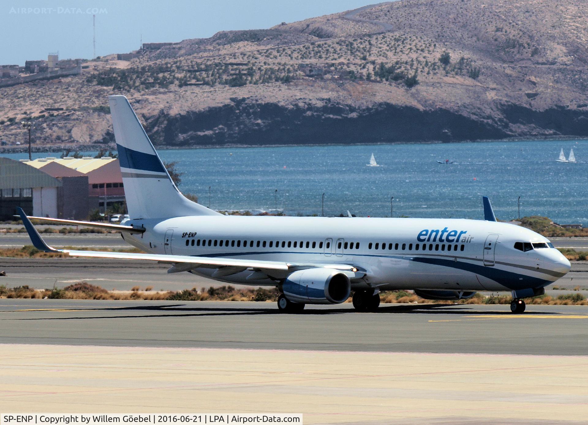 SP-ENP, 2000 Boeing 737-8AS C/N 29923, Taxi to the runway of Las Palmas Airport