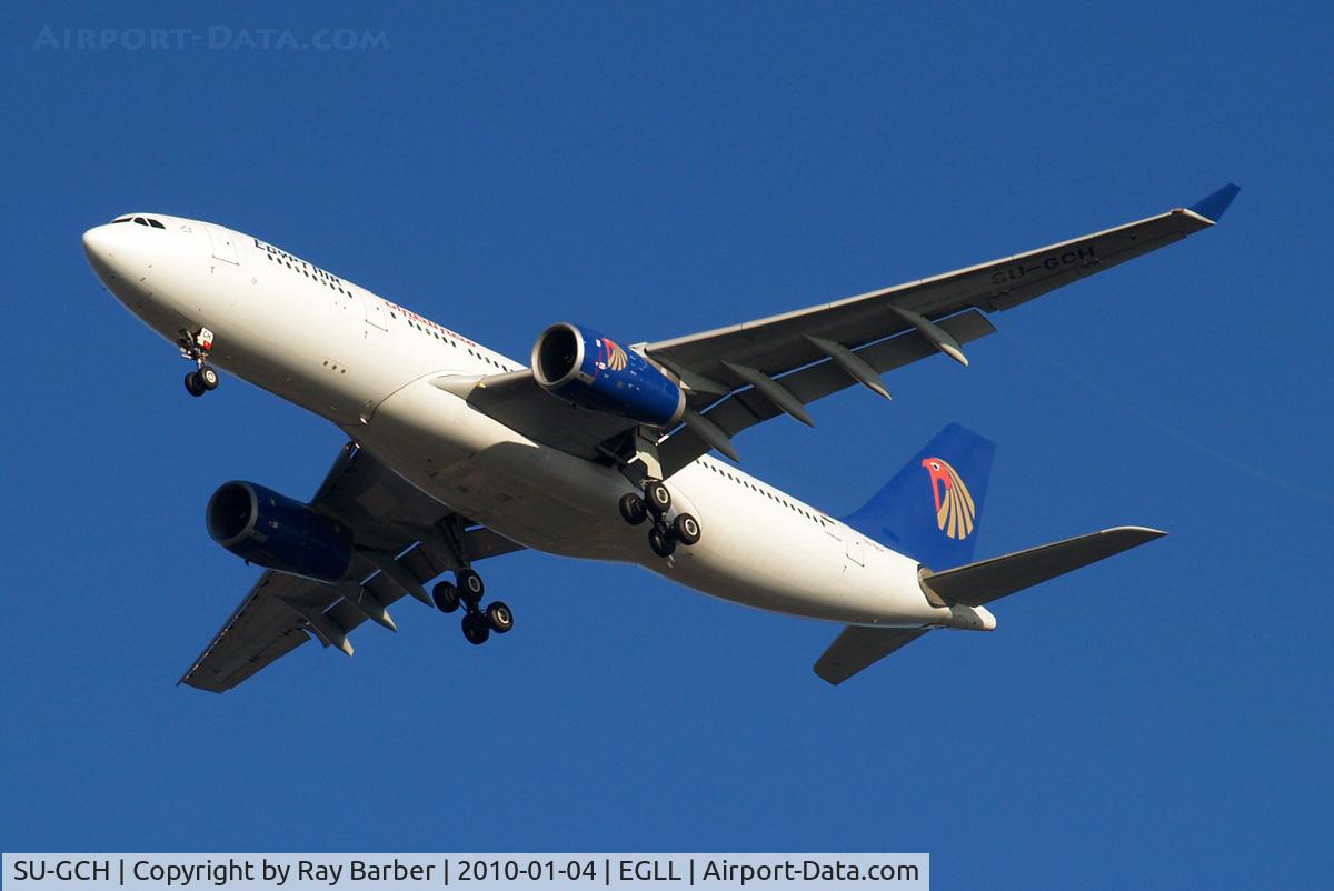 SU-GCH, 2005 Airbus A330-243 C/N 683, Airbus A330-243 [683] (EgyptAir) Home~G 04/01/2010. On approach 27R