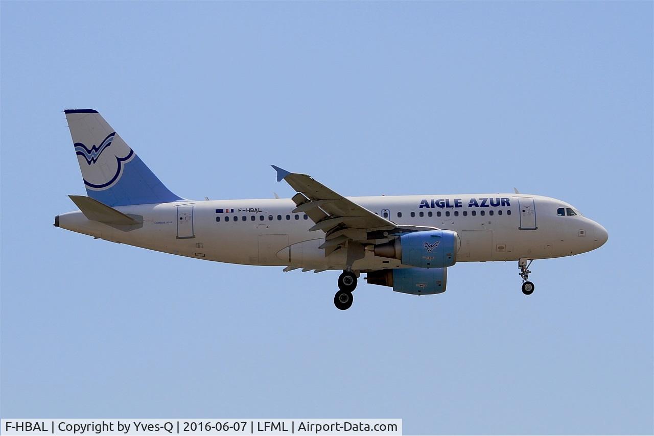 F-HBAL, 2006 Airbus A319-111 C/N 2870, Airbus A319-111, Short approach Rwy 31R, Marseille-Provence Airport (LFML-MRS)