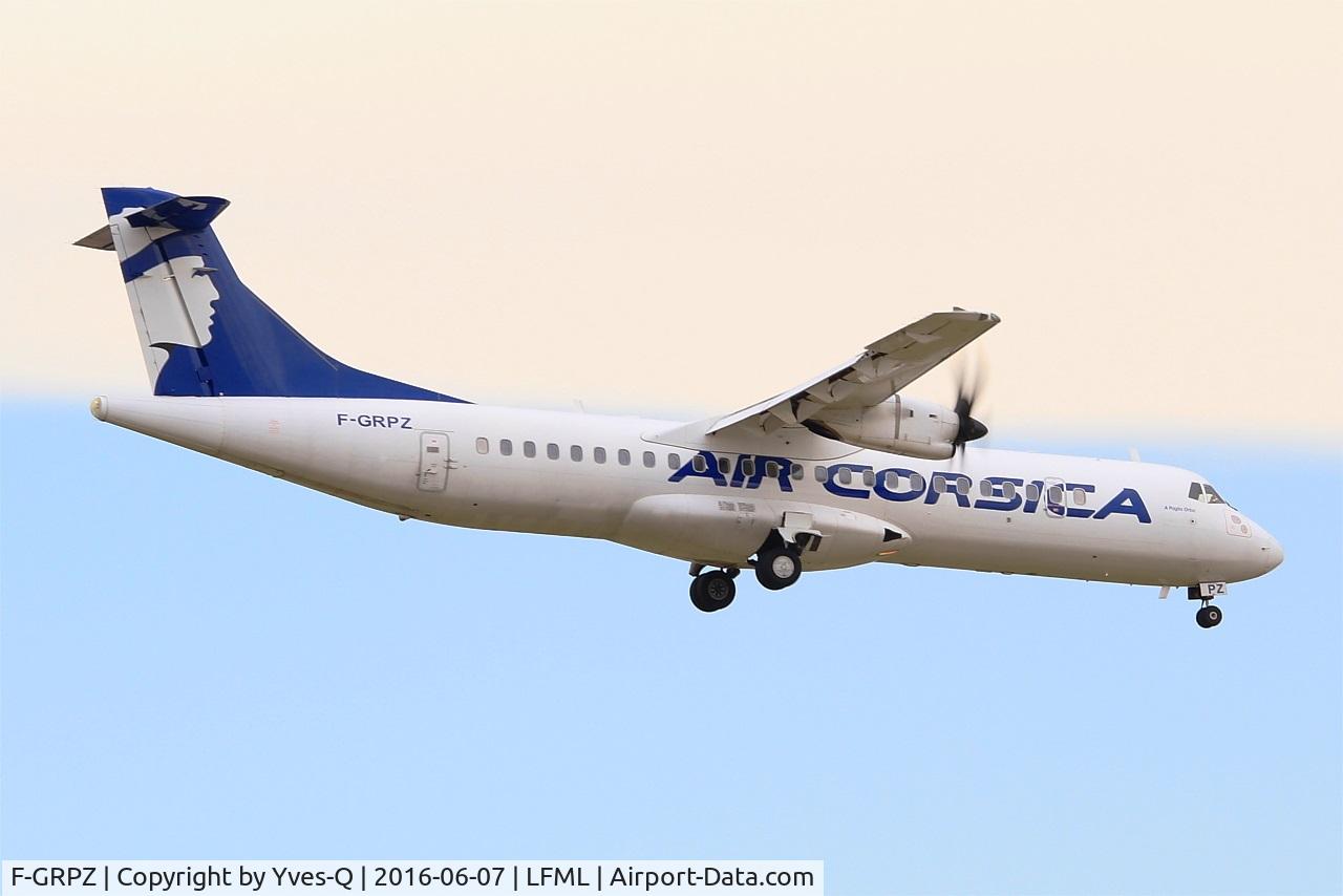 F-GRPZ, 2007 ATR 72-212A C/N 745, ATR 72-212A, On final rwy 31R, Marseille-Provence Airport (LFML-MRS)