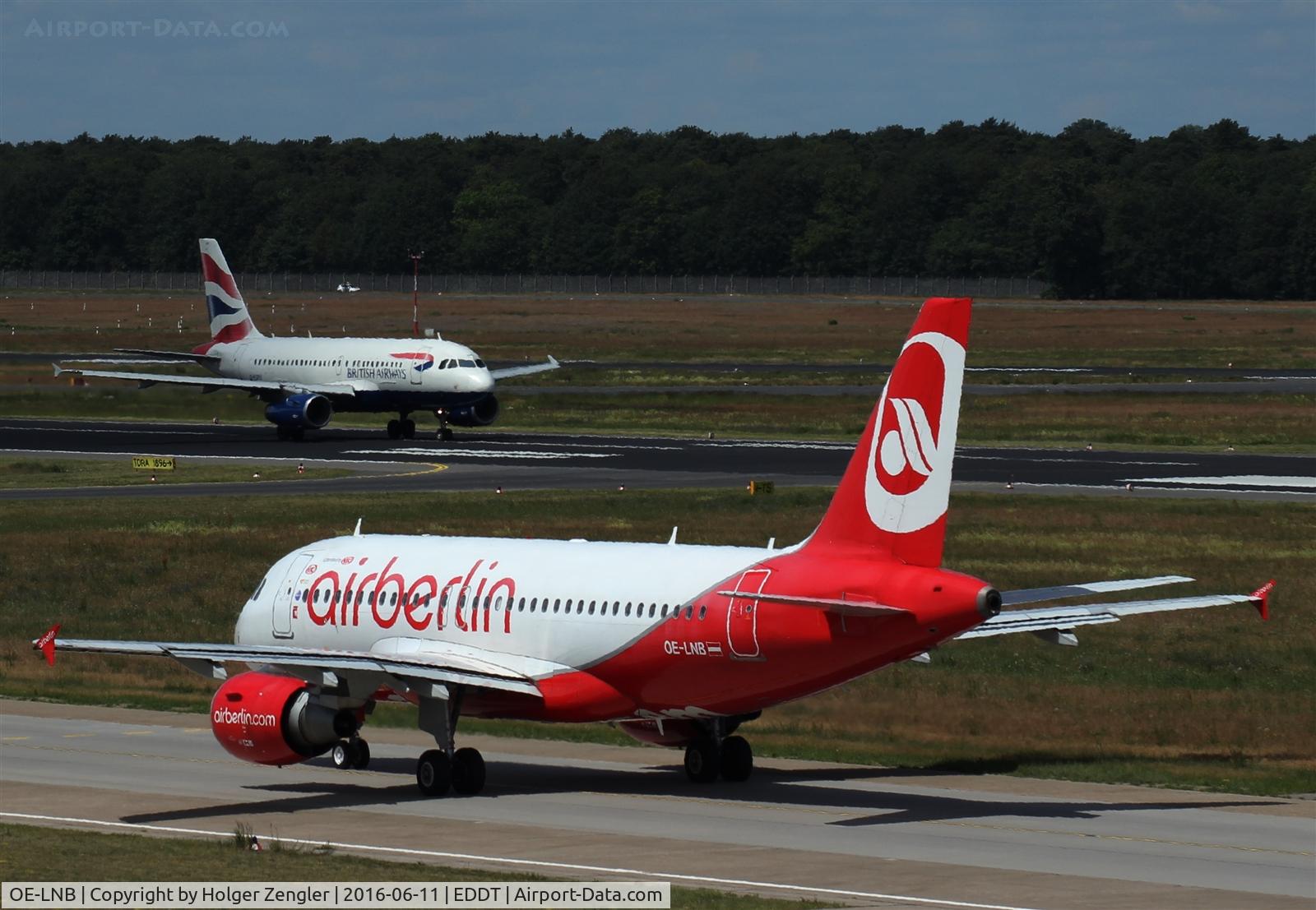 OE-LNB, 2008 Airbus A319-112 C/N 3447, Austro-British at rwy 08L.....