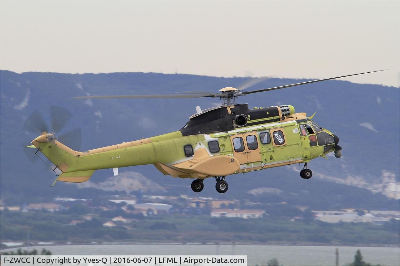 F-ZWCC, 2016 Airbus Helicopters H215 Super Puma C/N 3008, Airbus Helicopters H215, Test flight, Marseille-Provence Airport (LFML-MRS)