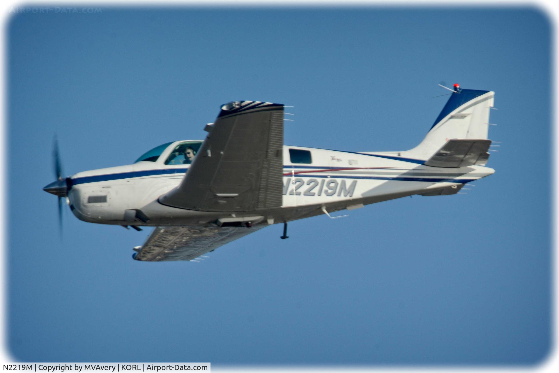 N2219M, 1998 Raytheon Aircraft Company A36 Bonanza C/N E-3149, Photo taken from Col Joe Kissinger Park Feb 2015