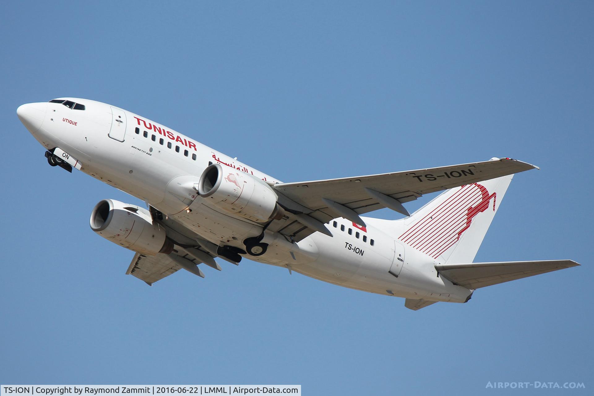TS-ION, 2000 Boeing 737-6H3 C/N 29499, B737-600 TS-ION Tunisair