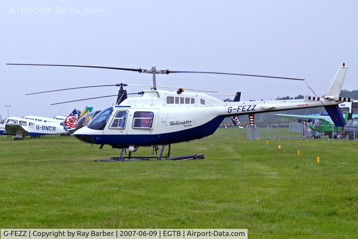G-FEZZ, 1970 Agusta AB-206B JetRanger II C/N 8317, Agusta-Bell AB.206B Jet Ranger II [8317] (Helicopter Services) Booker~G 09/06/2007