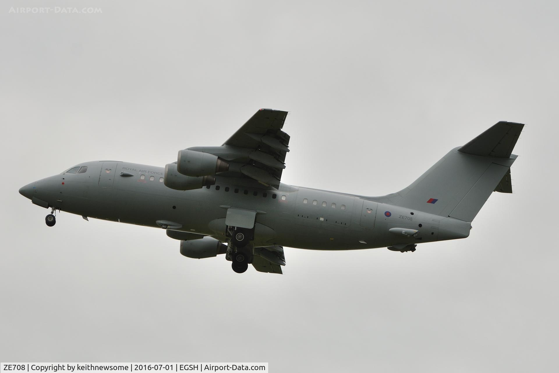 ZE708, 1993 British Aerospace BAe.146-200QC C.3 Quick Change C/N E2211, Return Visitor.