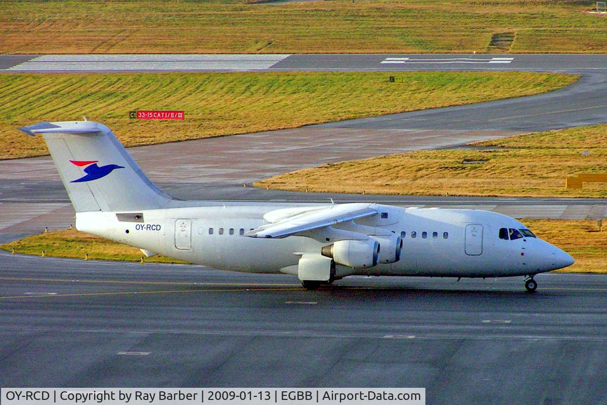 OY-RCD, 1993 British Aerospace Avro 146-RJ85 C/N E.2235, BAe 146-RJ85 [E2235] (Atlantic Airways) Birmingham Int'l~G 18/11/2008
