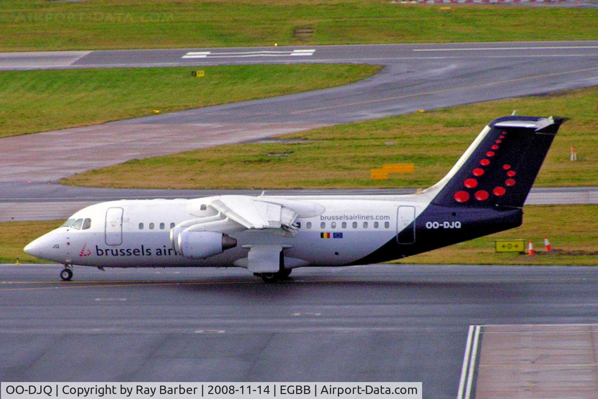 OO-DJQ, 1996 British Aerospace Avro 146-RJ85 C/N E.2289, BAe 146-RJ85 [E2289] (Brussels Airlines) Birmingham Int'l~G 14/11/2008