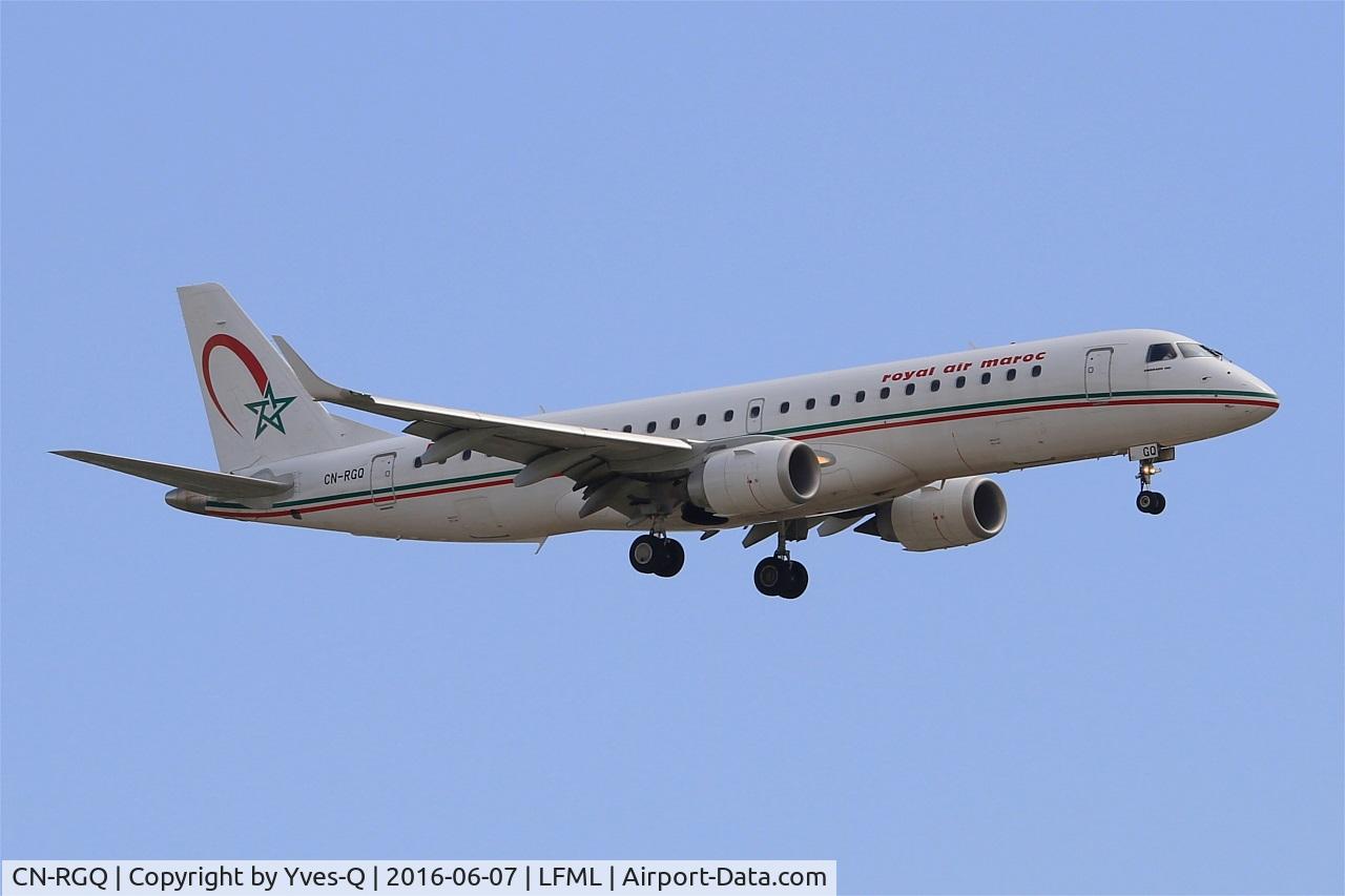 CN-RGQ, 2014 Embraer 190AR (ERJ-190-100IGW) C/N 19000682, Embraer ERJ 190-100 IGW, Short approach Rwy 31R, Marseille-Provence Airport (LFML-MRS)