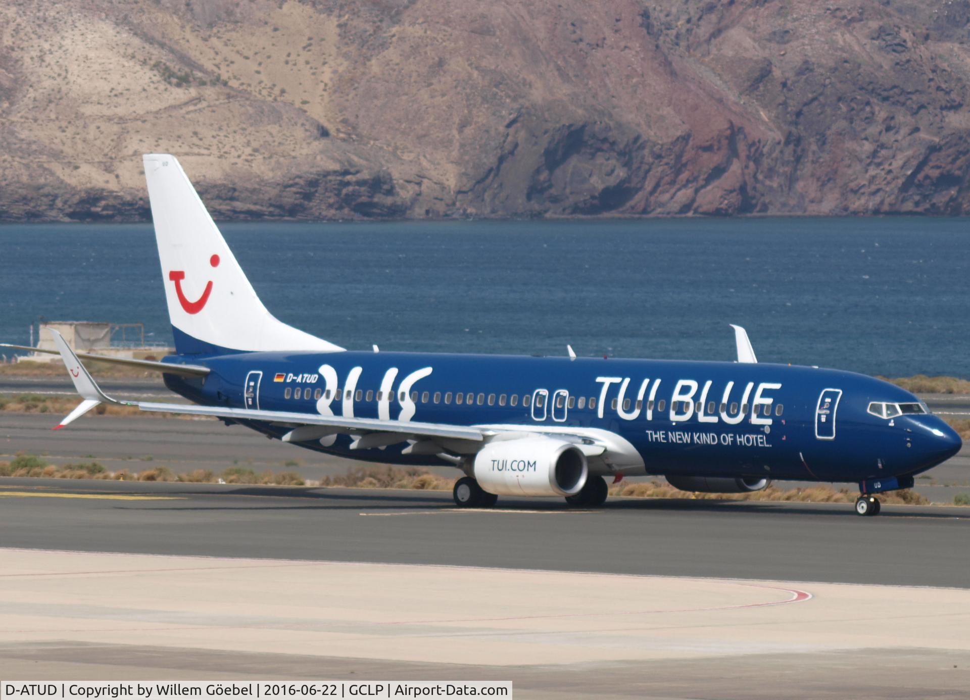 D-ATUD, 2006 Boeing 737-8K5 C/N 34685, Taxi to the runway of Las Palmas Airport