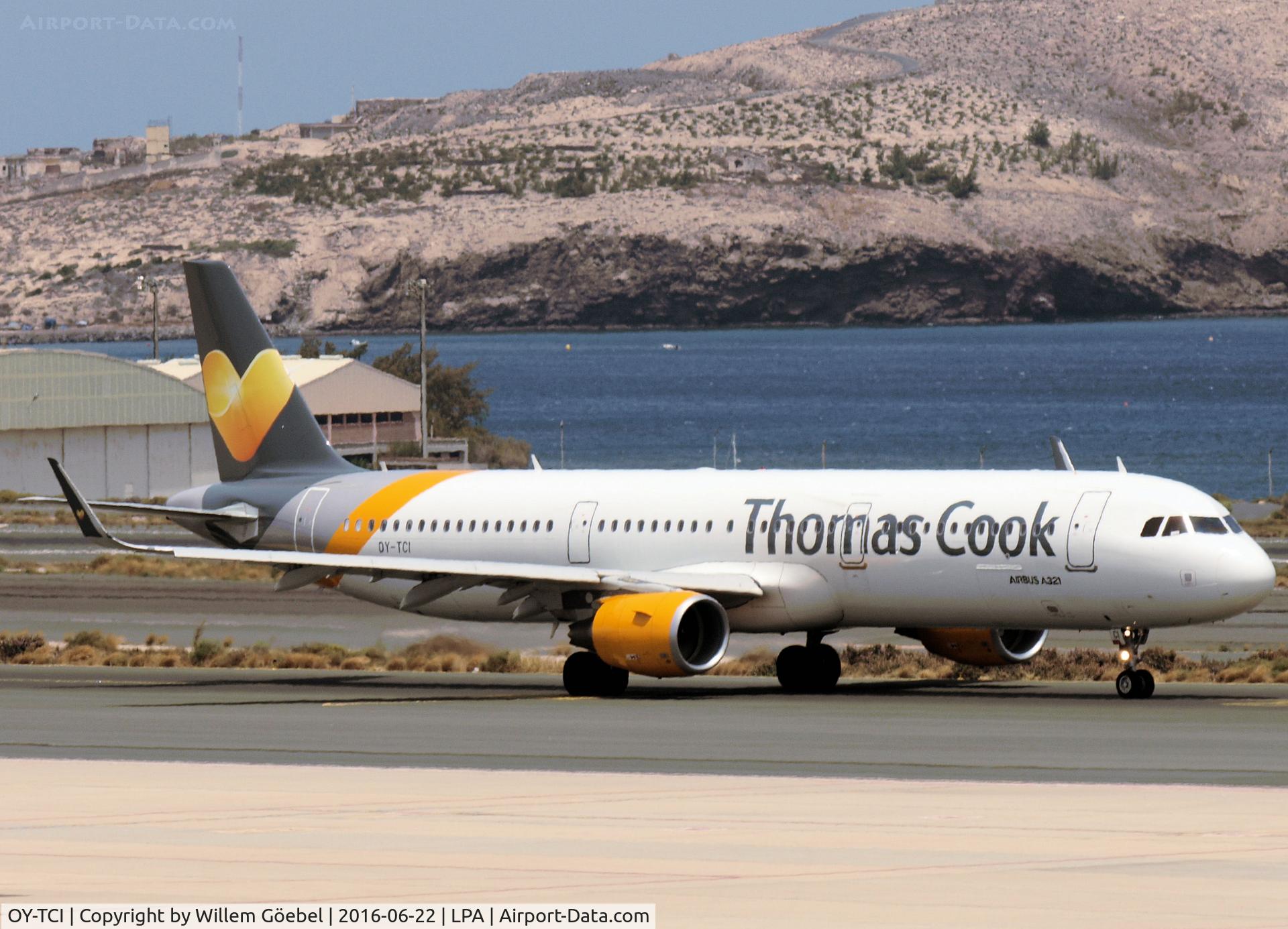 OY-TCI, 2015 Airbus A321-211 C/N 6468, Taxi to the runway of Las Palmas Airport
