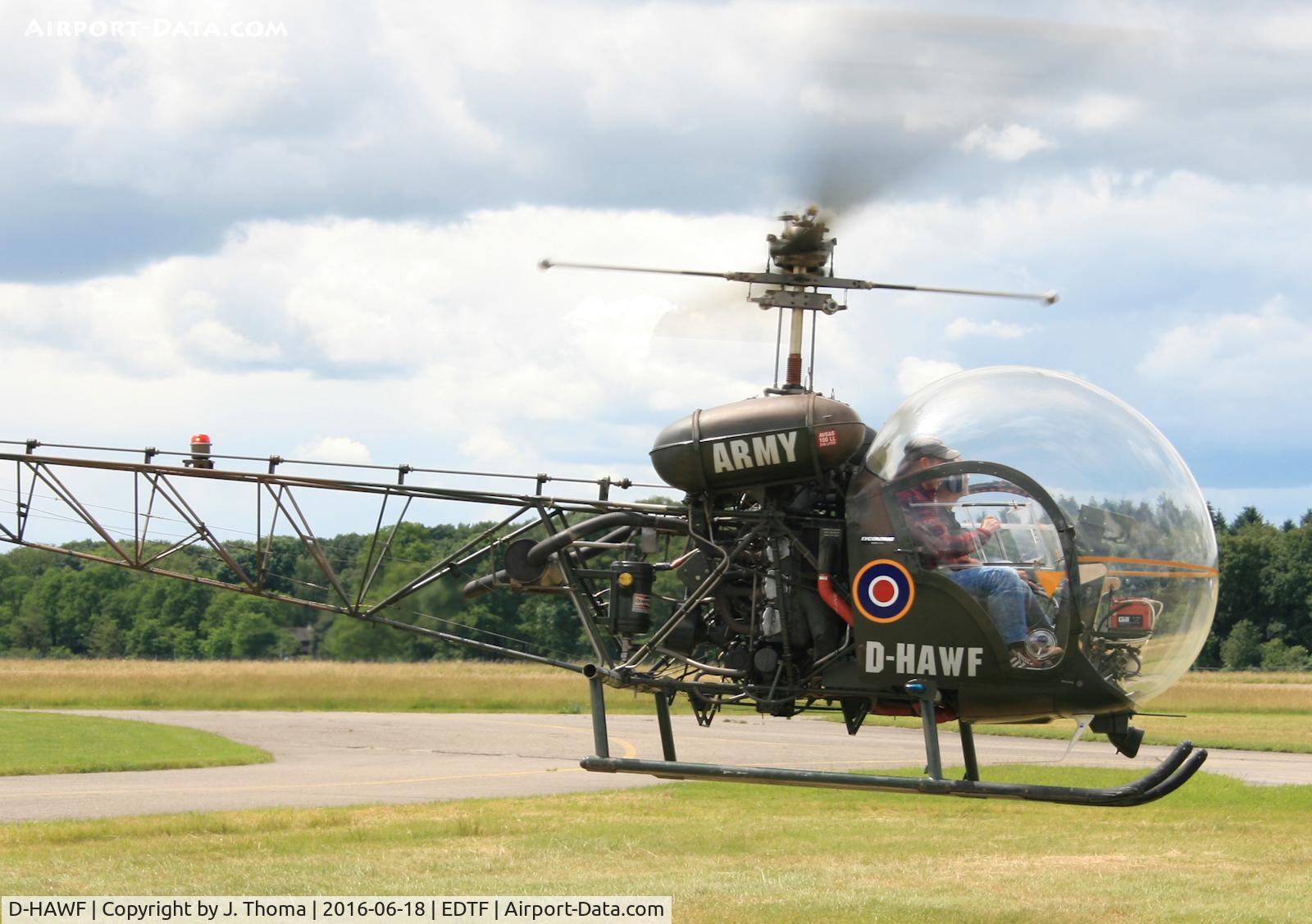 D-HAWF, Agusta AB-47G-2A-1 C/N 1620, Open days 2016 at EDTF