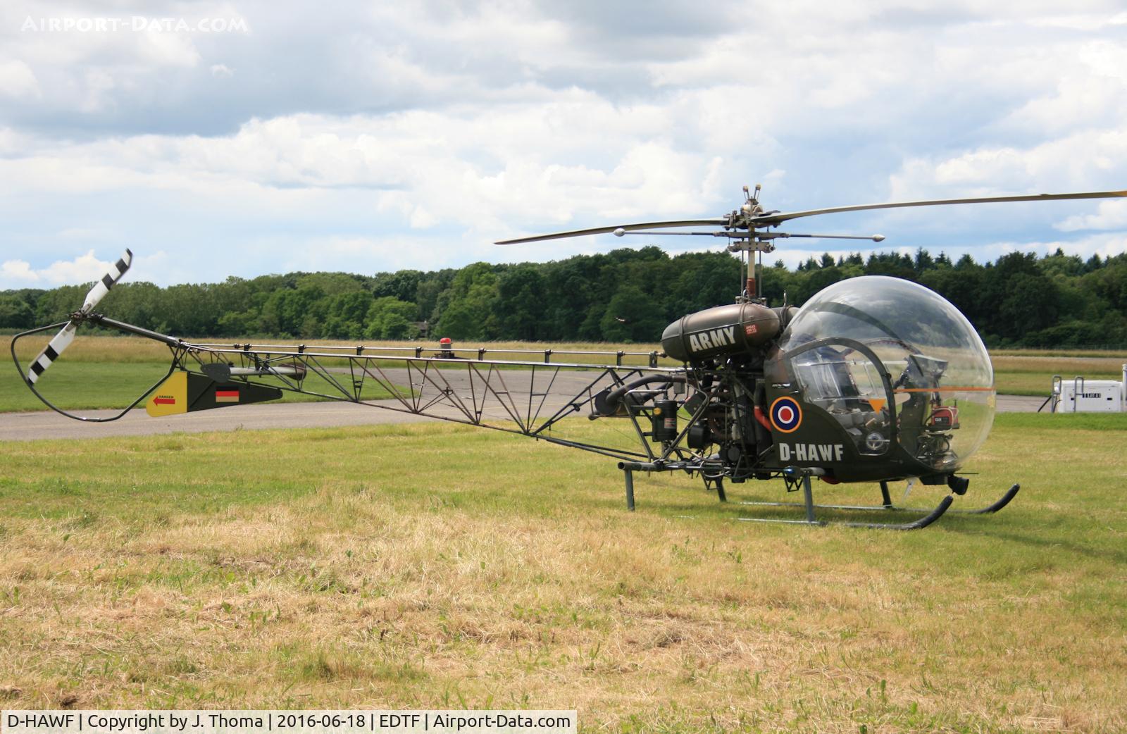 D-HAWF, Agusta AB-47G-2A-1 C/N 1620, open days 2016 at EDTF