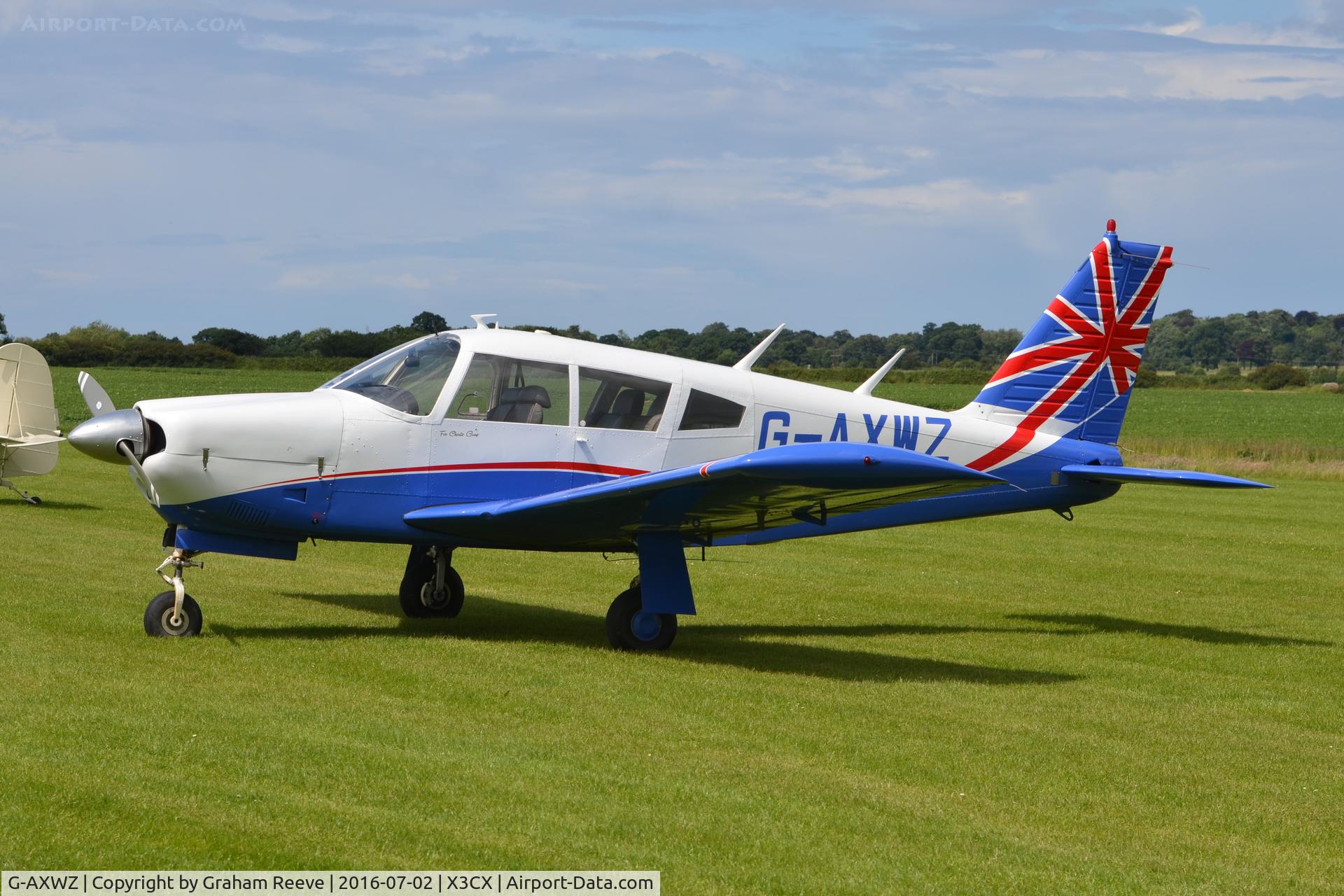 G-AXWZ, 1969 Piper PA-28R-200 Cherokee Arrow C/N 28R-35605, Parked at Northrepps.
