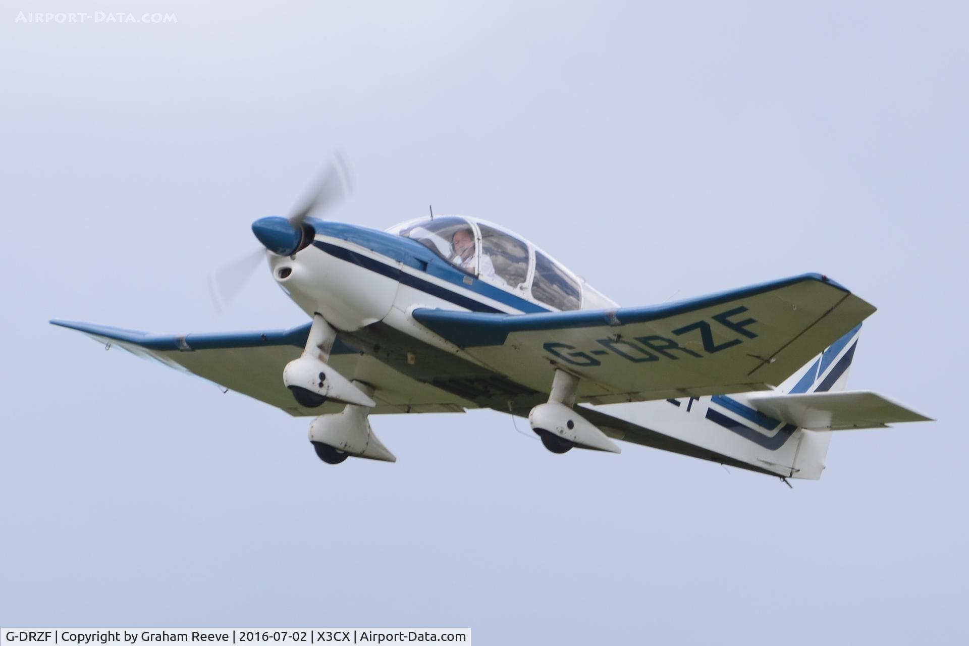 G-DRZF, 1970 CEA DR-360 Chevalier C/N 451, Departing from Northrepps.