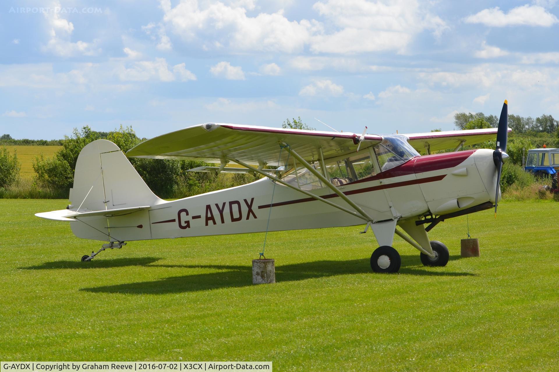 G-AYDX, 1968 Beagle A-61 Terrier 2 C/N B.647, Parked at Northrepps.