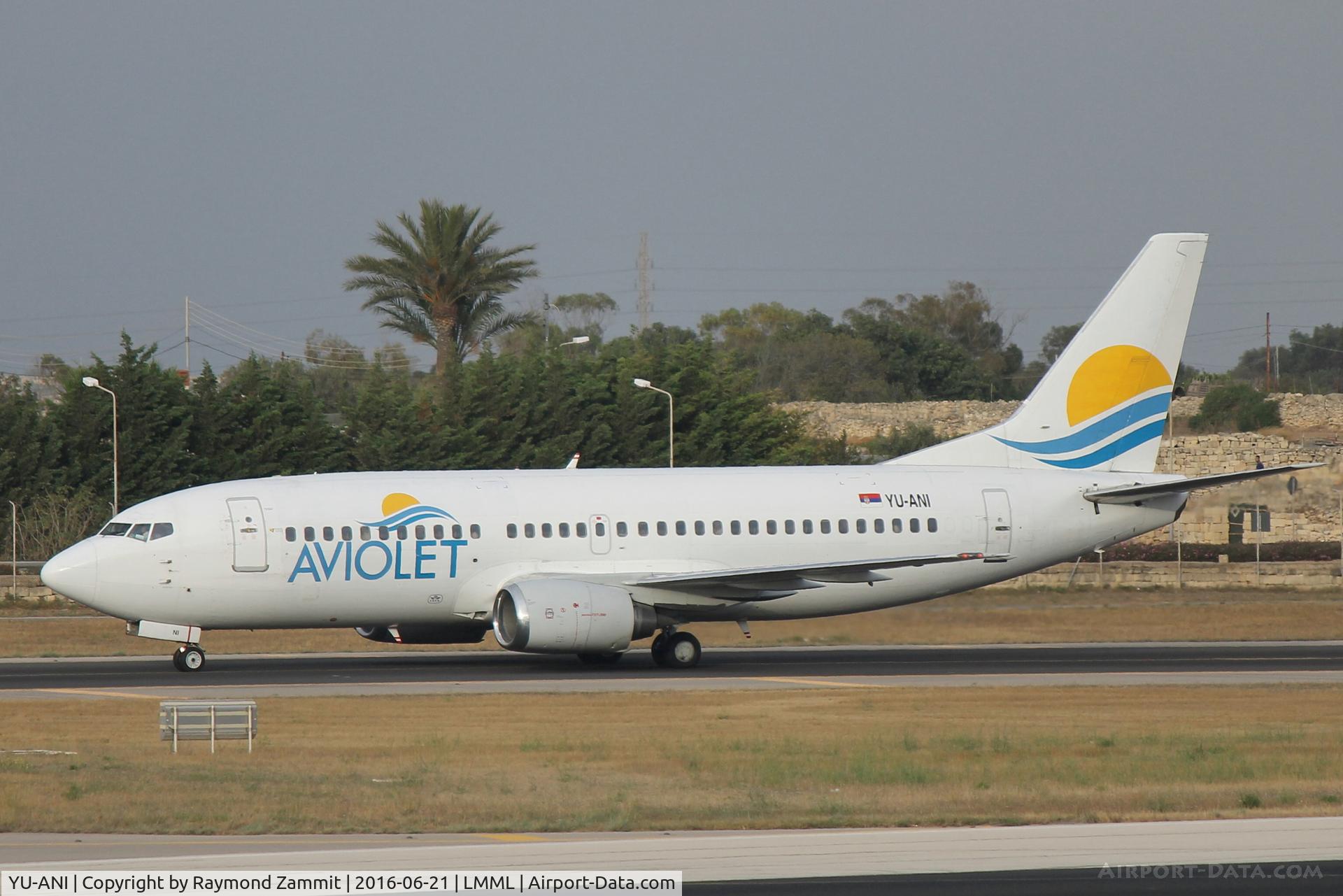 YU-ANI, 1985 Boeing 737-3H9 C/N 23416, B737-300 YU-ANI Aviolet