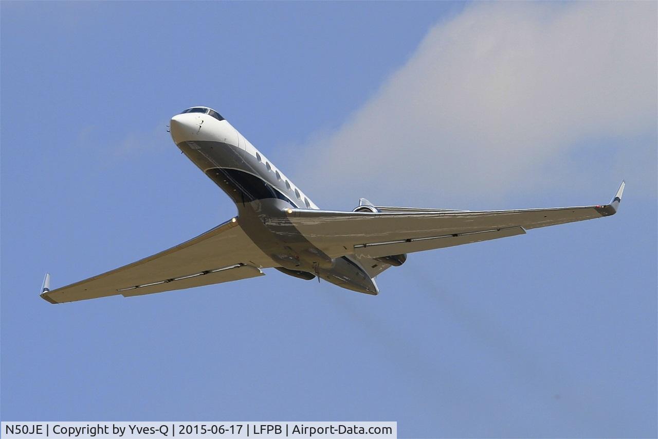 N50JE, 1999 Gulfstream G-V C/N 567, Gulfstream Aerospace G-V Gulfstream V, Take off rwy 25, Paris-Le Bourget airport (LFPB-LBG)