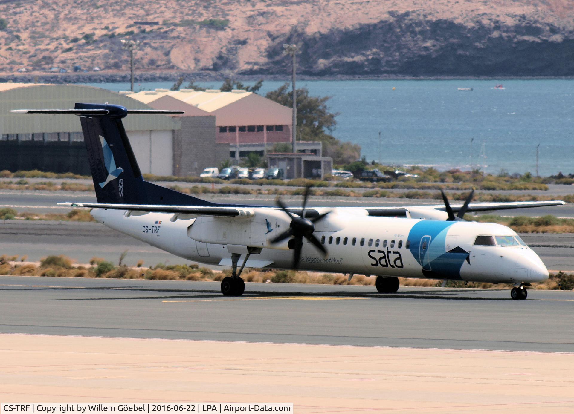CS-TRF, 2010 Bombardier DHC-8-402 Q400 Dash 8 C/N 4297, Taxi to the runway of Las Palmas Airport