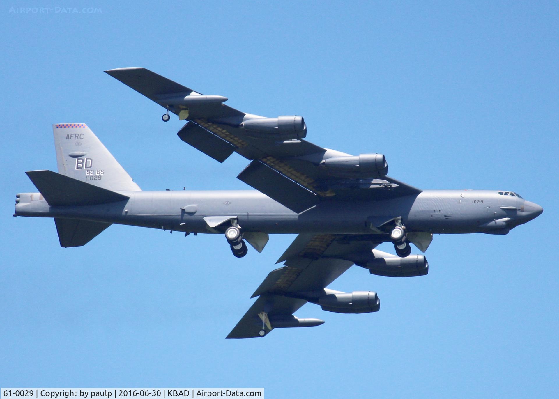 61-0029, 1961 Boeing B-52H Stratofortress C/N 464456, At Barksdale Air Force Base.