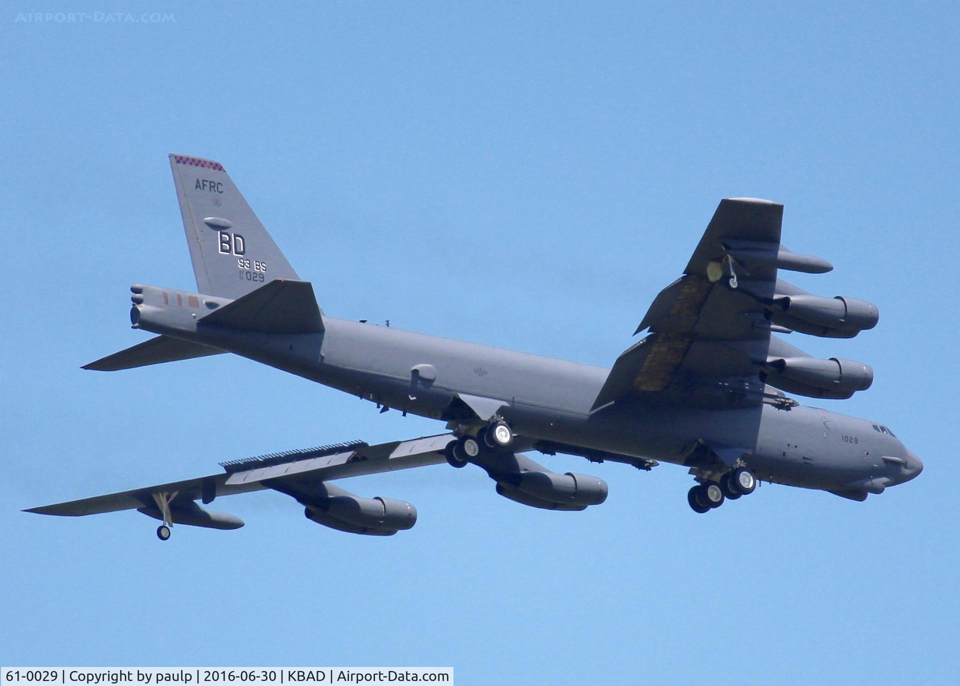61-0029, 1961 Boeing B-52H Stratofortress C/N 464456, At Barksdale Air Force Base.
