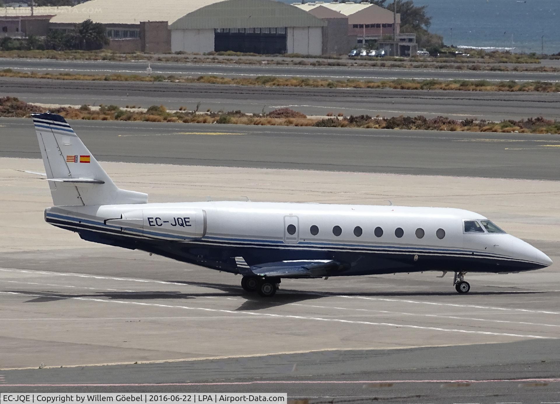 EC-JQE, 2005 Israel Aircraft Industries Gulfstream 200 C/N 125, Taxi to the runway of Las Palmas Airport