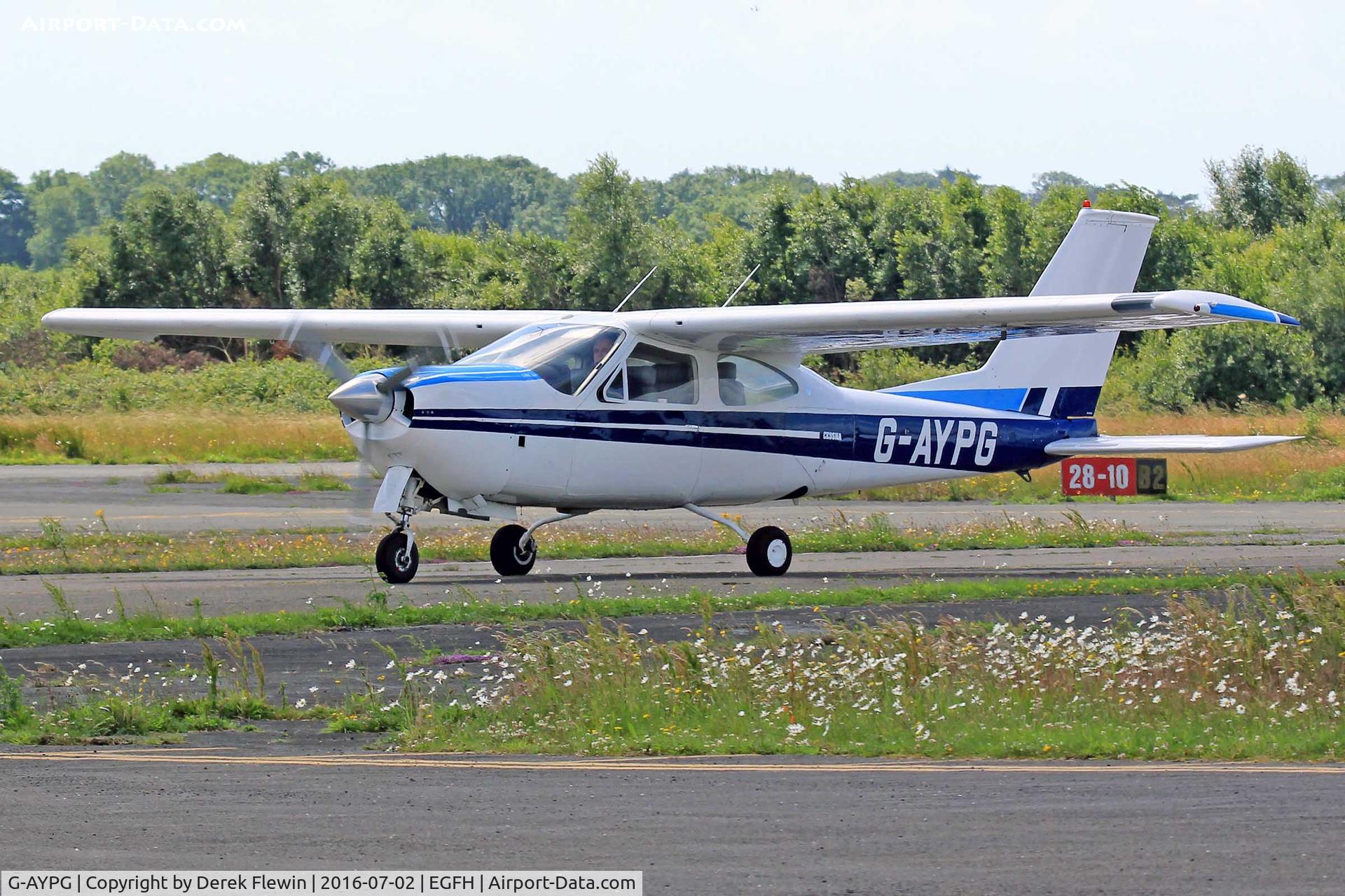 G-AYPG, 1971 Reims F177RG Cardinal RG C/N 0007, F177RG, Haverfordwest based, previously N8282G, taxxing in.