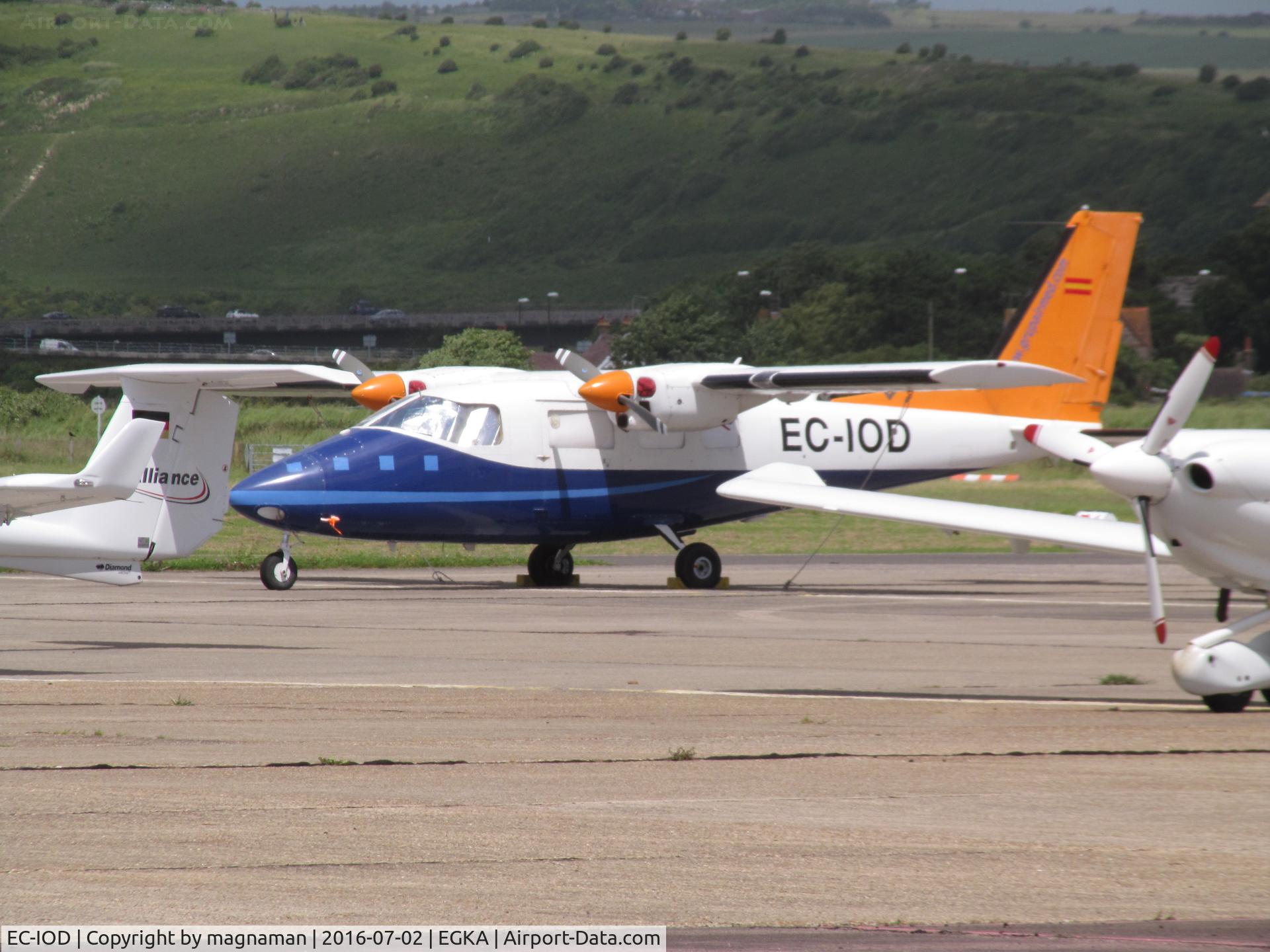 EC-IOD, 1980 Partenavia P-68C C/N 229, on crowded shoreham apron - her on mapping contract I think