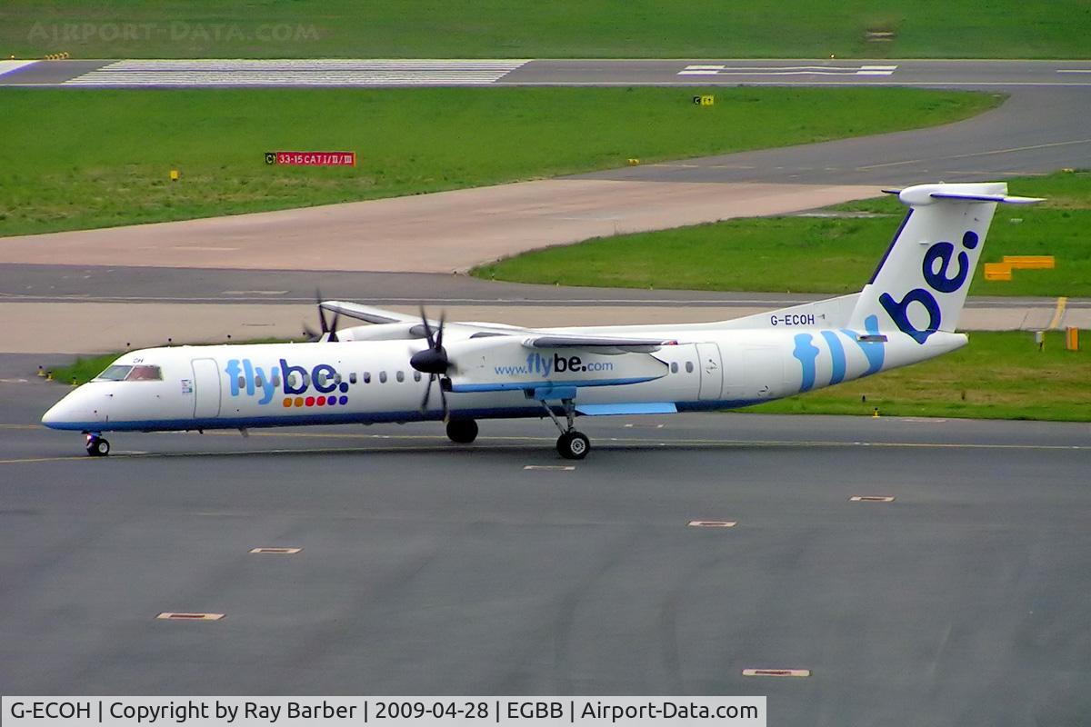 G-ECOH, 2008 De Havilland Canada DHC-8-402Q Dash 8 C/N 4221, De Havilland Canada DHC-8Q-402 Dash 8 [4221] (Flybe) Birmingham Int'l~G 28/04/2009