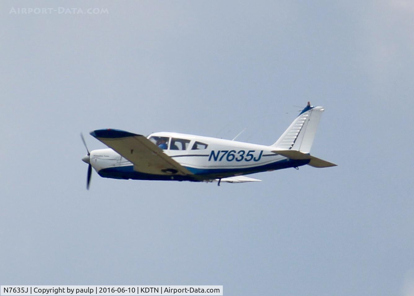 N7635J, 1969 Piper PA-28R-180 Cherokee Arrow C/N 28R-31032, At Downtown Shreveport.