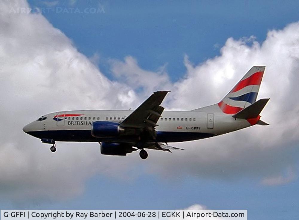 G-GFFI, 1995 Boeing 737-528 C/N 27425, Boeing 737-528 [27425] (British Airways) Gatwick~G 28/06/2004