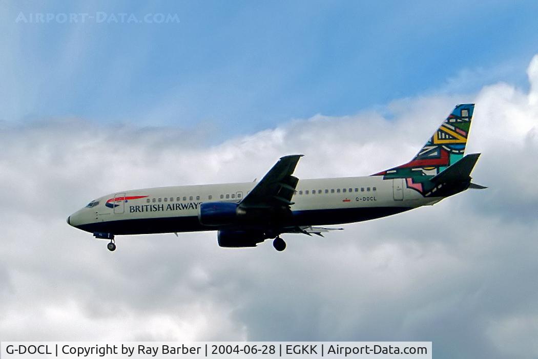 G-DOCL, 1992 Boeing 737-436 C/N 25842, Boeing 737-436 [25842] (British Airways) Gatwick~G 28/06/2004