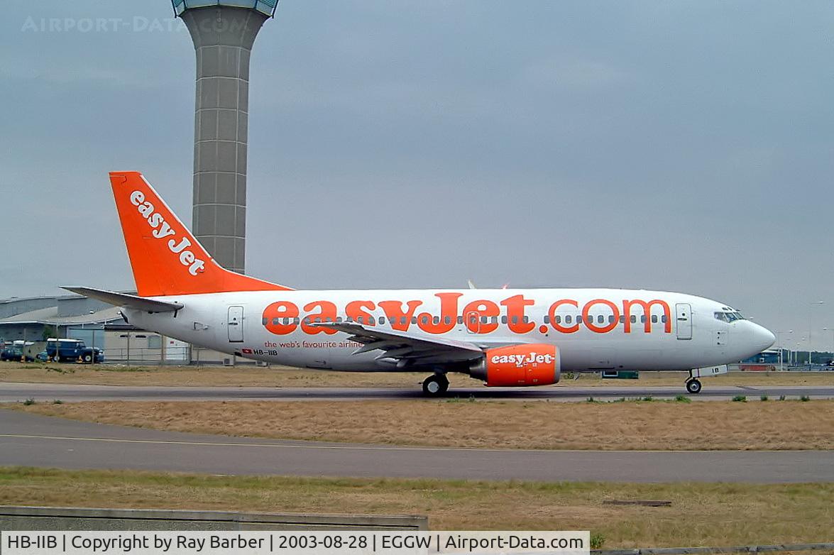 HB-IIB, 1989 Boeing 737-3M8 C/N 24024, Boeing 737-3M8 [24024] (EasyJet Switzerland) Luton~G 28/08/2003