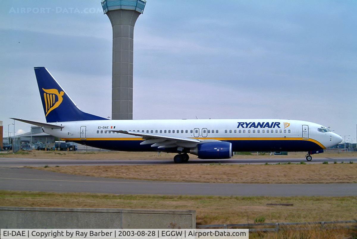 EI-DAE, 2002 Boeing 737-8AS C/N 33545, Boeing 737-8AS [33545] (Ryanair) Luton~G 28/08/2003