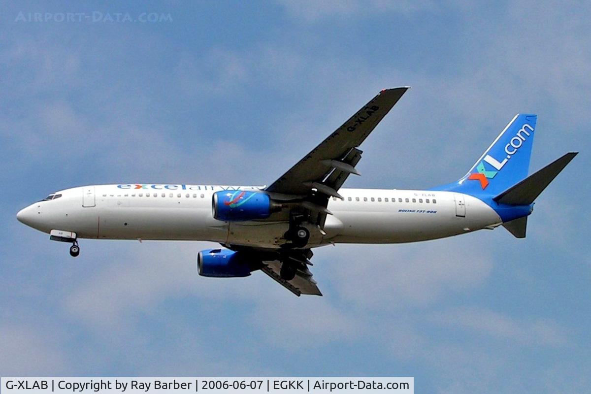 G-XLAB, 1998 Boeing 737-8Q8 C/N 28218, Boeing 737-8Q8 [28218] (Excel Airways) Gatwick~G 07/06/2006