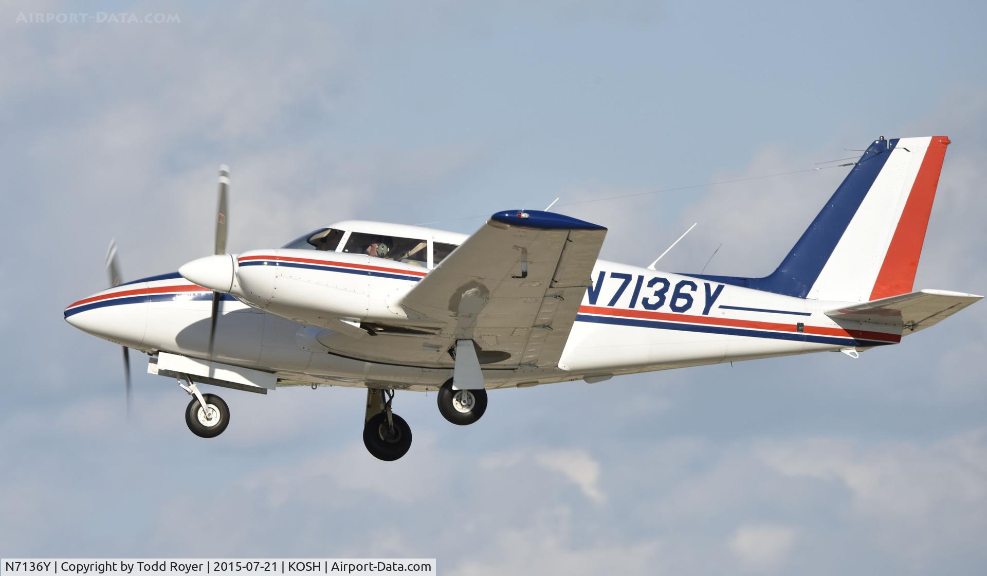 N7136Y, 1963 Piper PA-30 Twin Comanche C/N 30-158, Airventure 2015