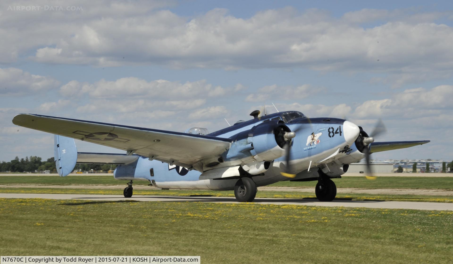 N7670C, 1945 Lockheed PV-2 Harpoon C/N 15-1438, Airventure 2015