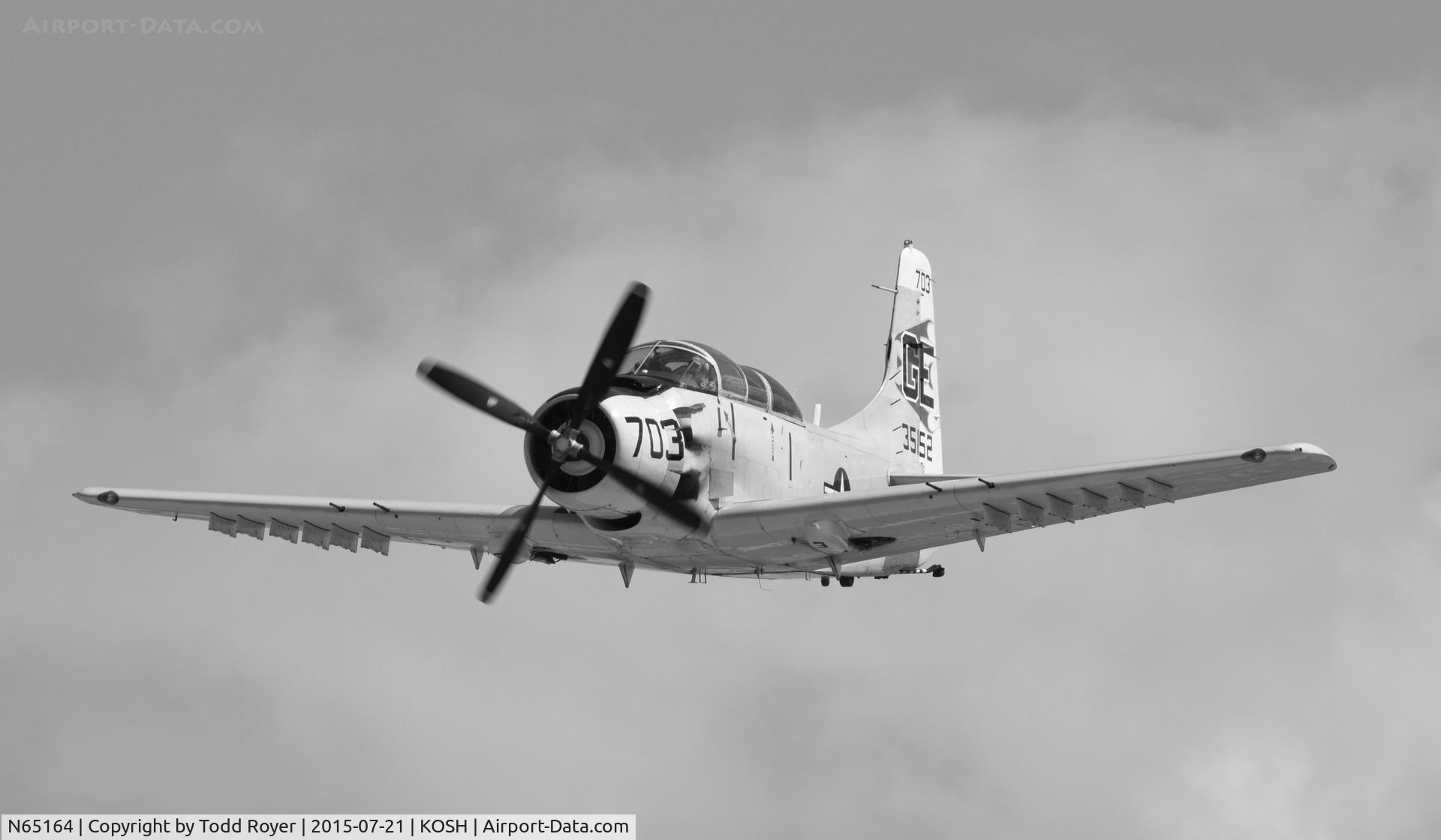 N65164, 1955 Douglas EA-1E Skyraider AD-5W C/N 55-471DH, Airventure 2015